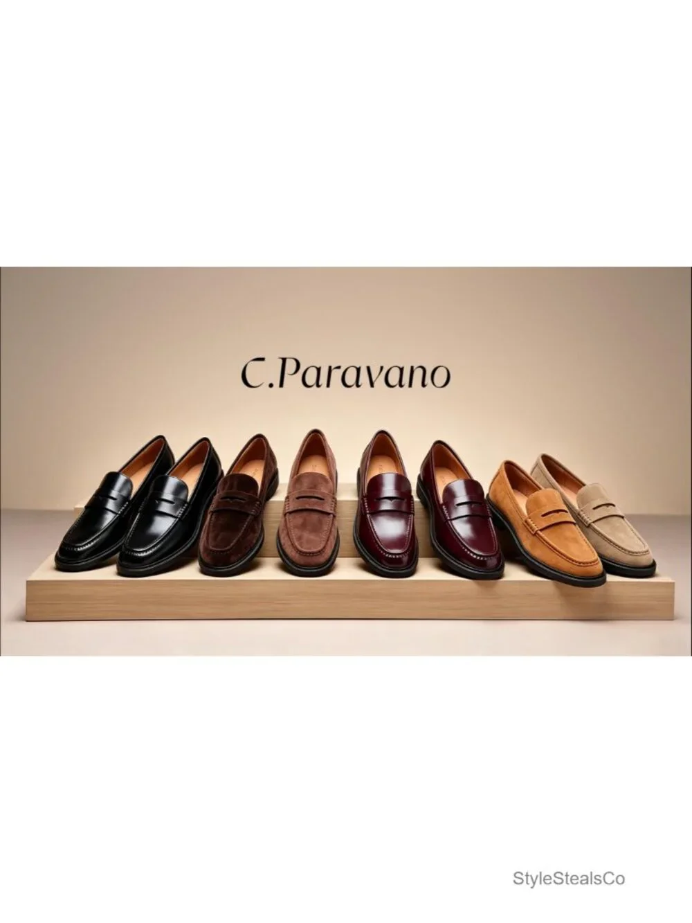 Genuine Leather Penny Loafers Nappa Mocc Cushioned